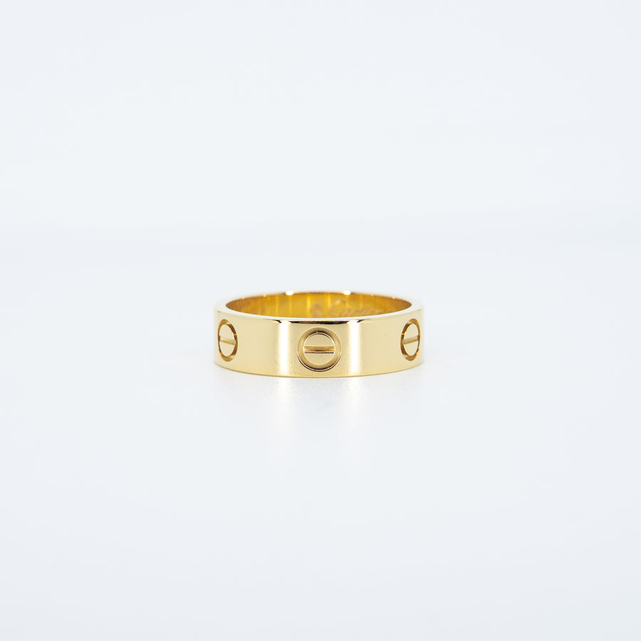 แหวน Cartier Love Ring, classic model 18K Yellow Gold Size 55# (Used) #vrcar 7630