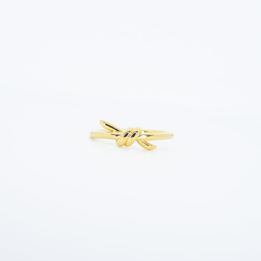 แหวน Tiffany & Co. Tiffany Knot Ring 18K Yellow Gold Size 51# (Used) #vrtirimt 7614