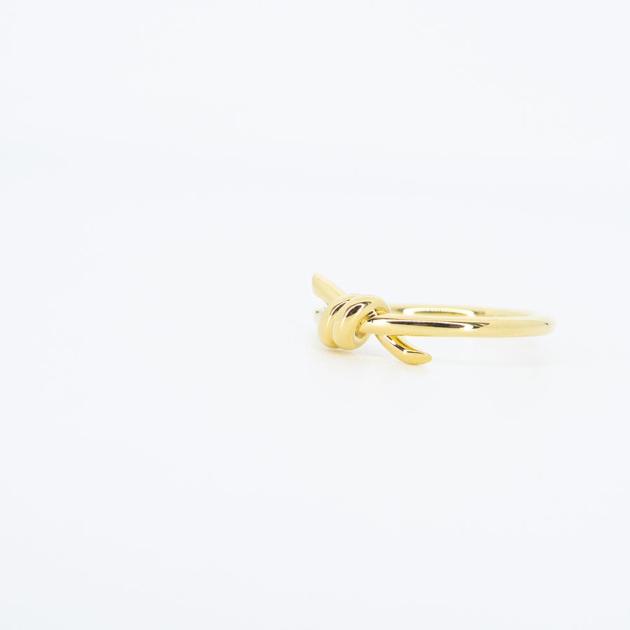 แหวน Tiffany & Co. Tiffany Knot Ring 18K Yellow Gold Size 51# (Used) #vrtirimt 7614