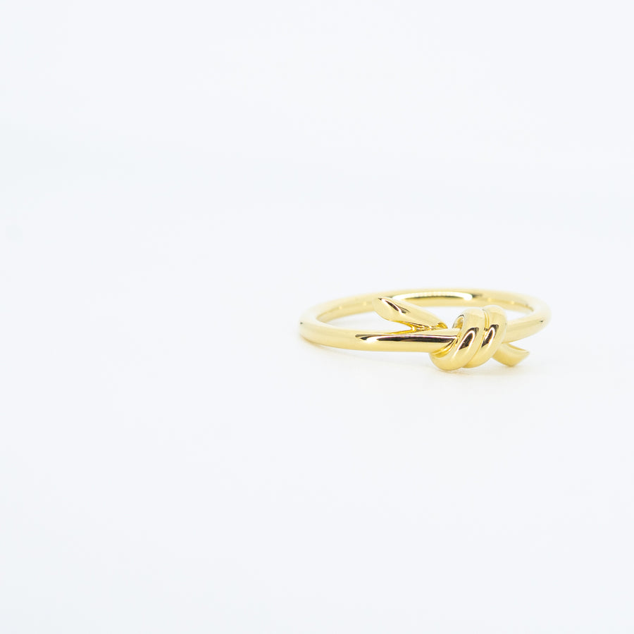 แหวน Tiffany & Co. Tiffany Knot Ring 18K Yellow Gold Size 51# (Used) #vrtirimt 7614