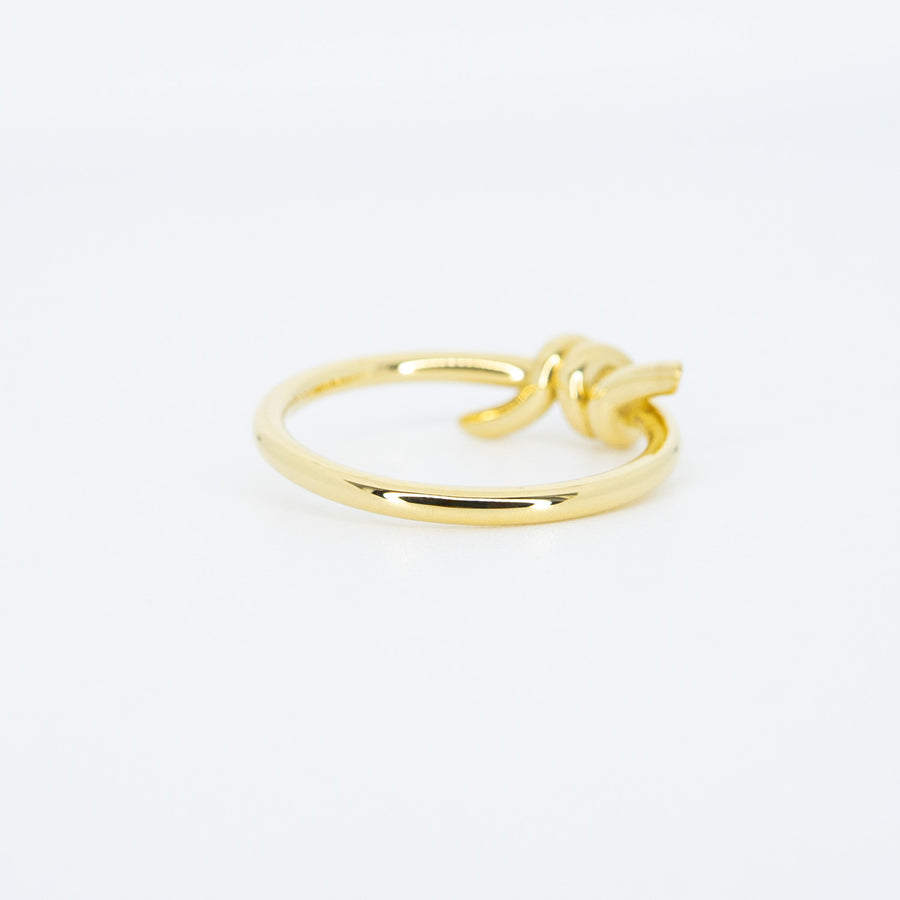 แหวน Tiffany & Co. Tiffany Knot Ring 18K Yellow Gold Size 51# (Used) #vrtirimt 7614
