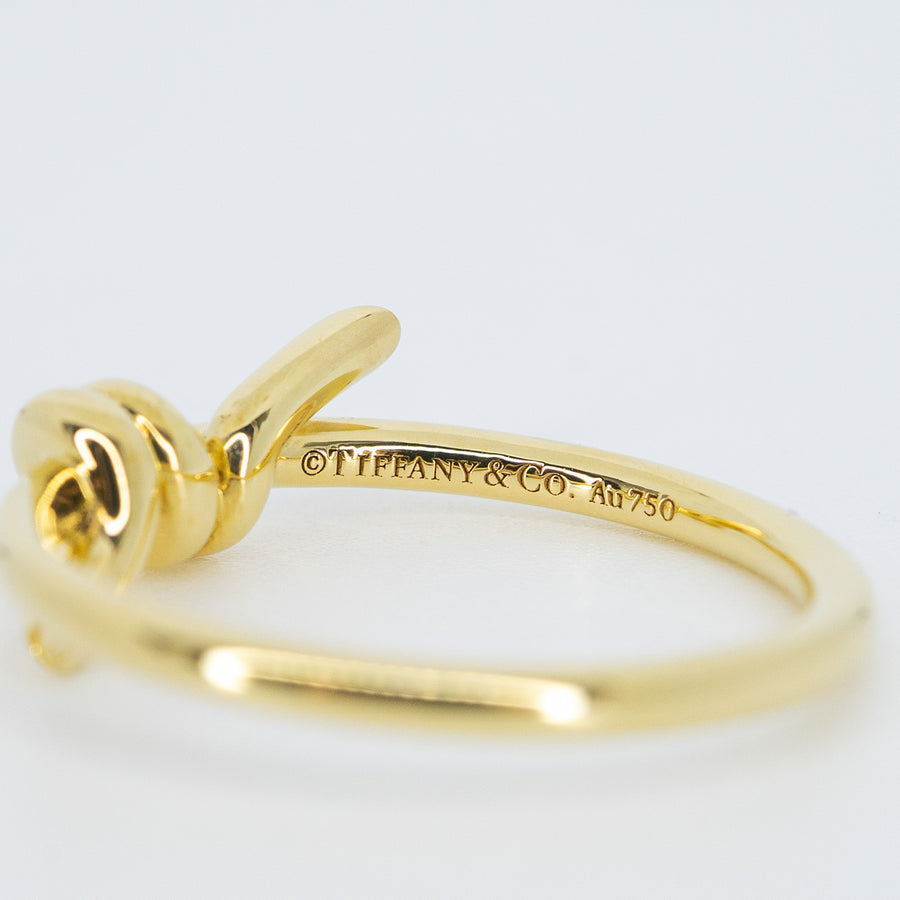แหวน Tiffany & Co. Tiffany Knot Ring 18K Yellow Gold Size 51# (Used) #vrtirimt 7614