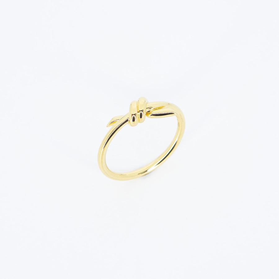 แหวน Tiffany & Co. Tiffany Knot Ring 18K Yellow Gold Size 51# (Used) #vrtirimt 7614
