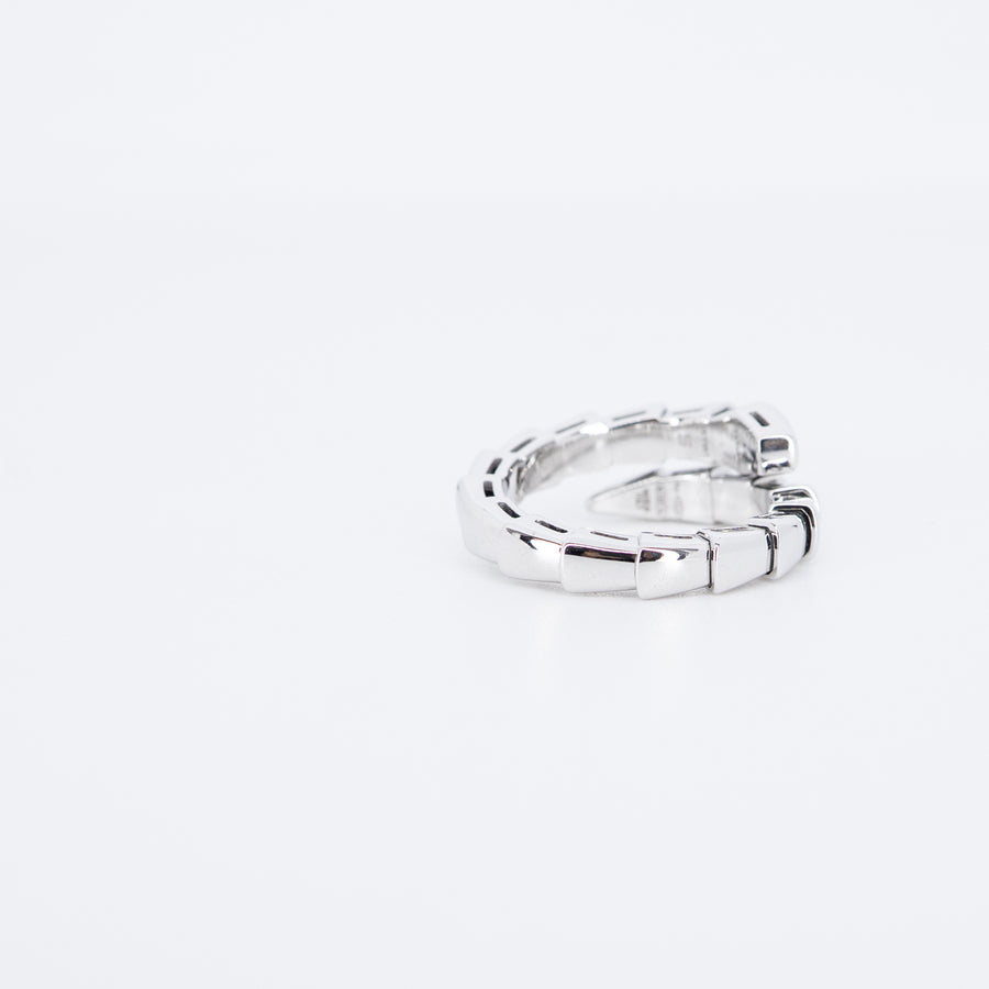 แหวน Bvlgari Serpenti Viper Ring 18K White Gold Size S(48/49/50)# (Used) #vrbvrim 7633