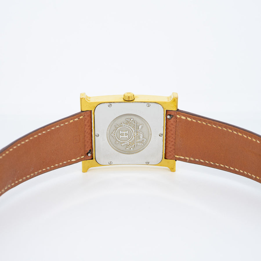 **Hold k.BI** นาฬิกา Hermes Heure H watch , Medium model , 30mm. Stainless Steel Size 30mm.# (Used) #vrhe 1044