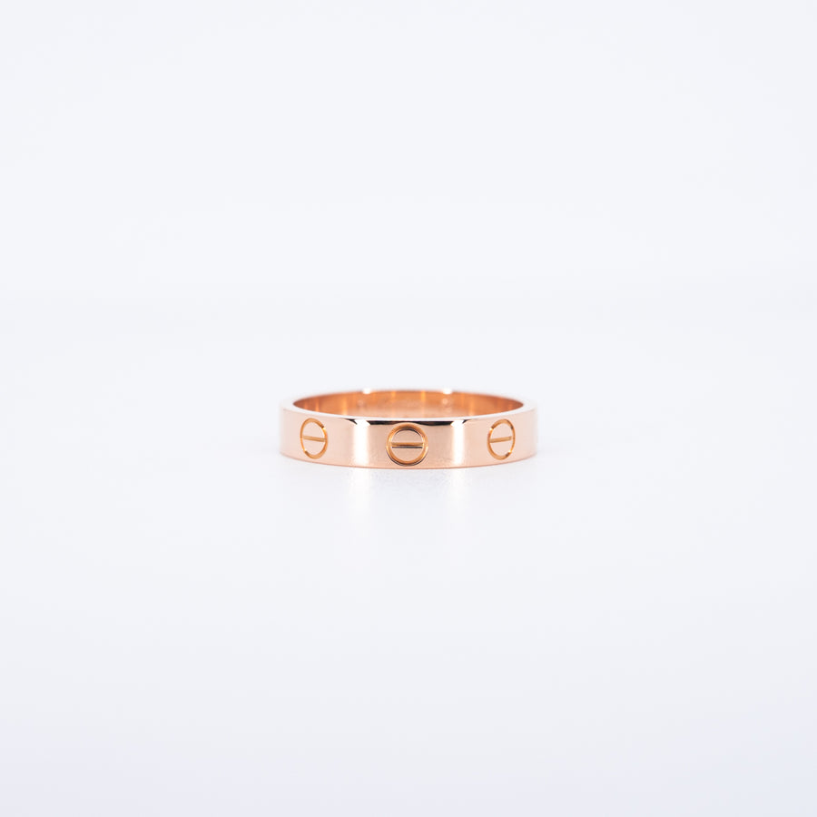 แหวน Cartier Love Ring, small model 18K Rose Gold Size 52# (Used) #vrcarimt 7652