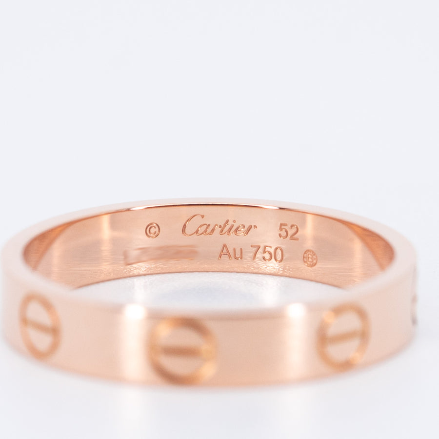แหวน Cartier Love Ring, small model 18K Rose Gold Size 52# (Used) #vrcarimt 7652