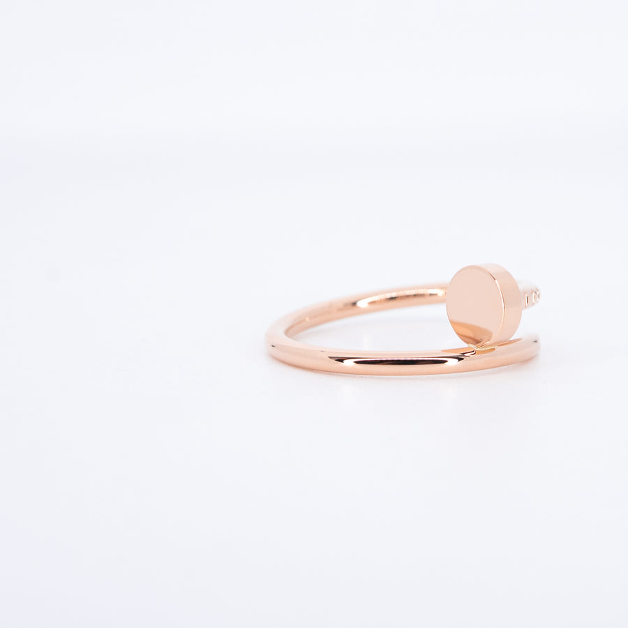 แหวน Cartier Juste Un Clou ring, small model 18K Rose Gold Size 52# (Used) #vrcar 7640