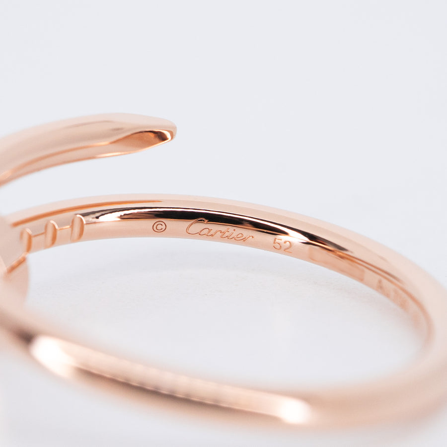 แหวน Cartier Juste Un Clou ring, small model 18K Rose Gold Size 52# (Used) #vrcar 7640