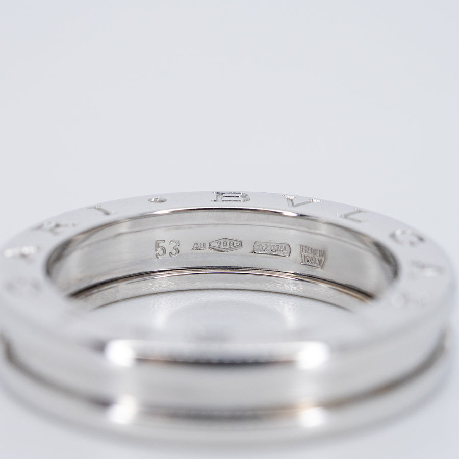 แหวน Bvlgari B.zero1 1band Ring 18K White Gold Size 53# (Used) #vrbvrimt 7644