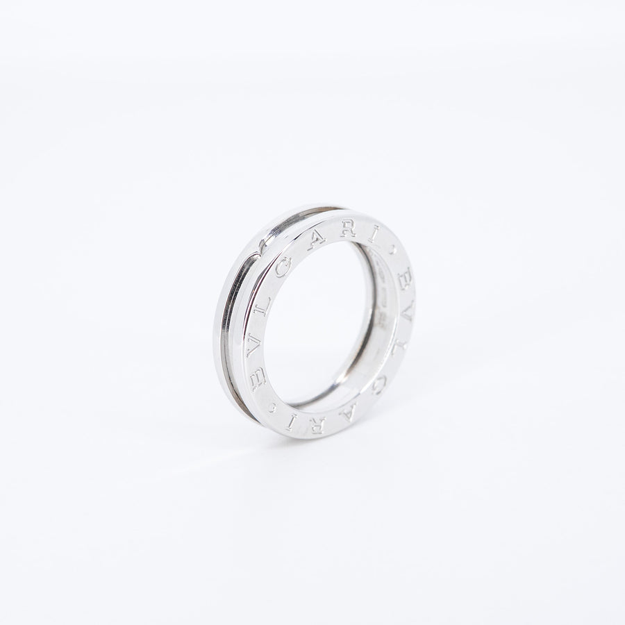 แหวน Bvlgari B.zero1 1band Ring 18K White Gold Size 53# (Used) #vrbvrimt 7644