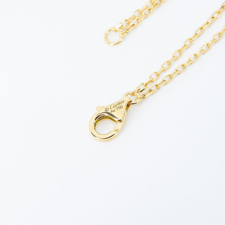 สร้อยข้อมือ Cartier Love bracelet, on chain, 2 diamonds 18K Yellow Gold Size 16-18cm.# (Used) #vrcab 7649