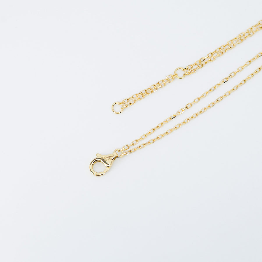 สร้อยข้อมือ Cartier Love bracelet, on chain, 2 diamonds 18K Yellow Gold Size 16-18cm.# (Used) #vrcab 7649
