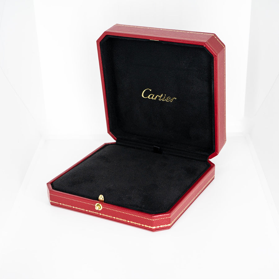 สร้อยและจี้ Cartier Love necklace, 2 Diamonds 18K White Gold Size 39-42cm.# (Used) #vrcanl 7223