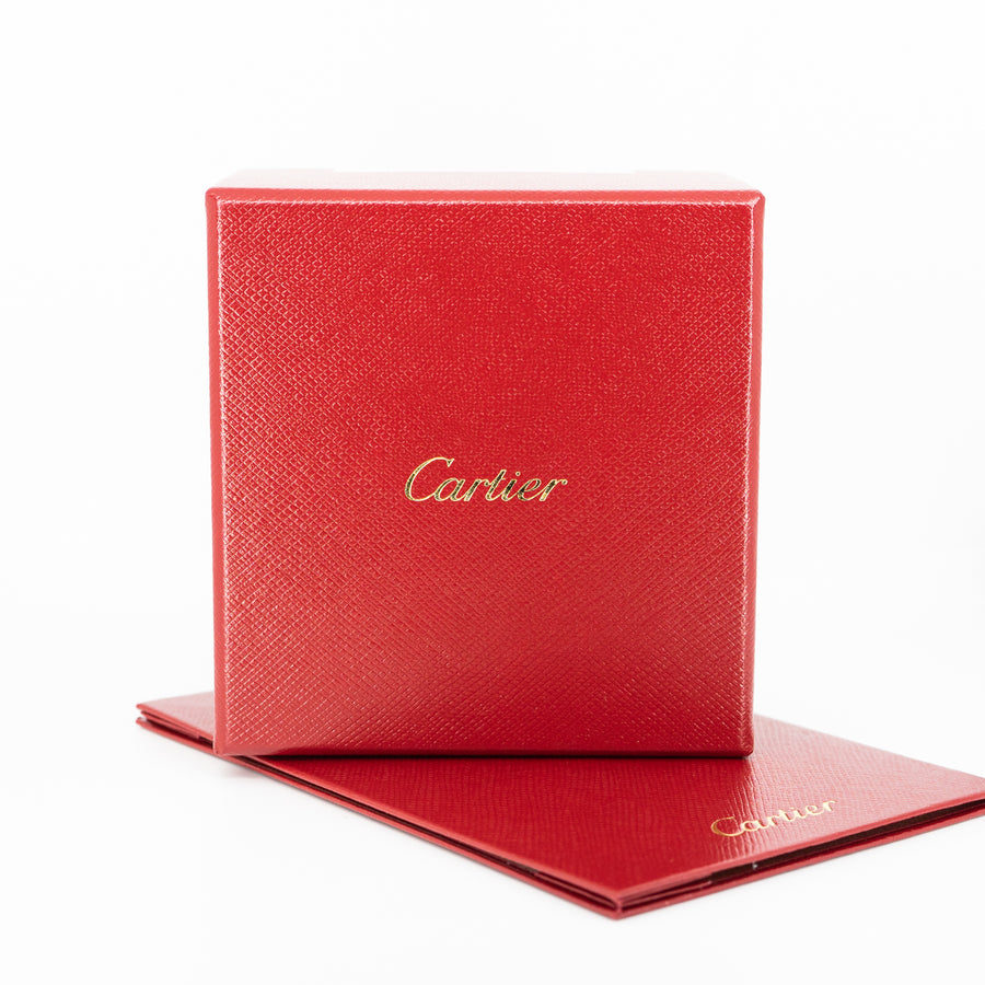 แหวน Cartier Love Pink Sapphire Ring 18K Rose Gold Size 48# (Used) #vrcarim 4806