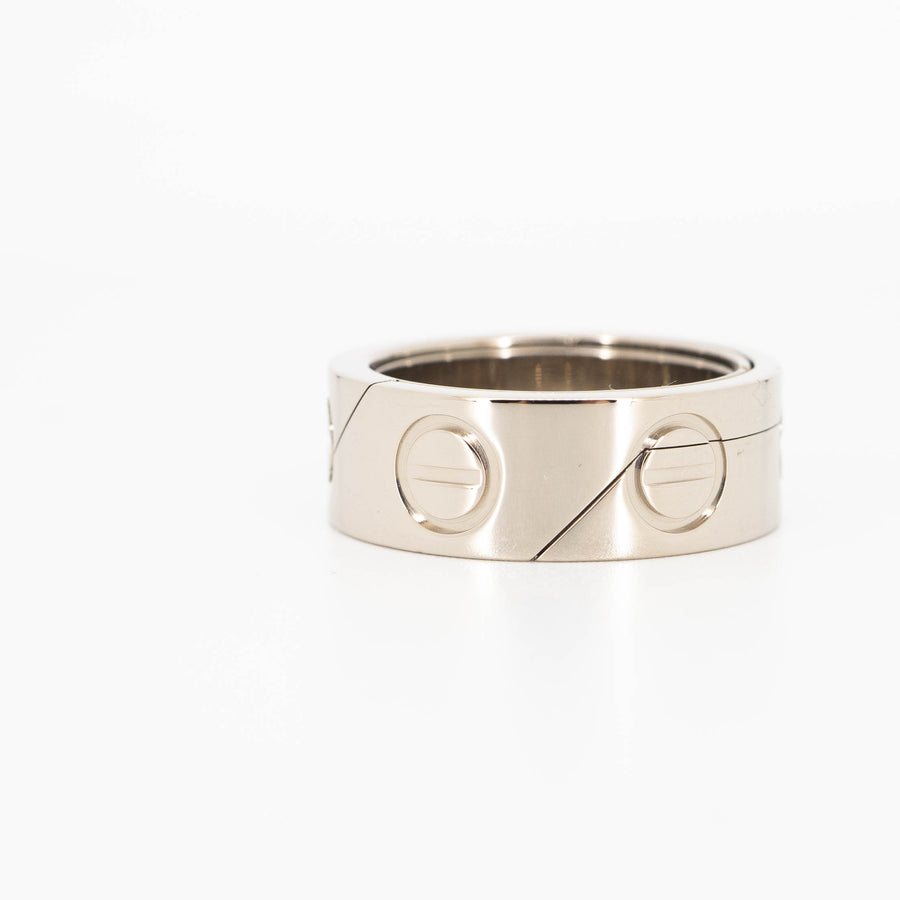 แหวน Cartier Astro love ring (Pendent) Limited Edition 18K White Gold Size 49# (Used) #vrcar 4066