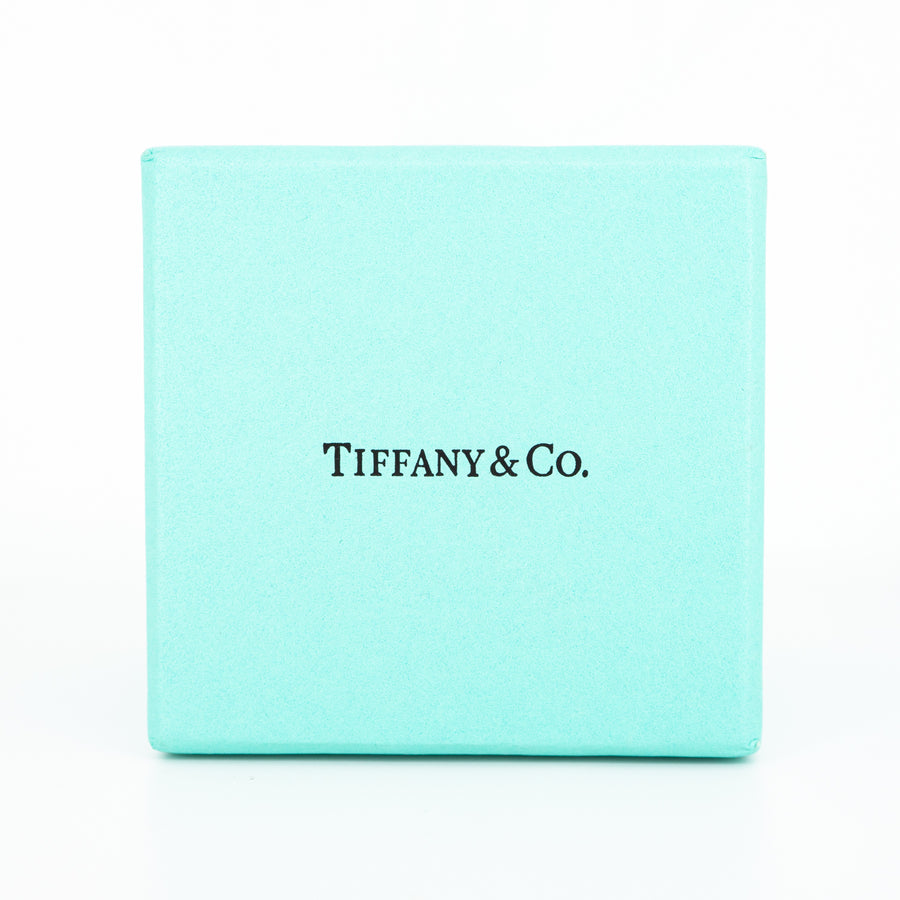แหวน Tiffany & Co. Princess Cut Bezel Set Ring Platinum950 with 0.28ct H VS1 Size 47# (Used) #vrtiim 3802