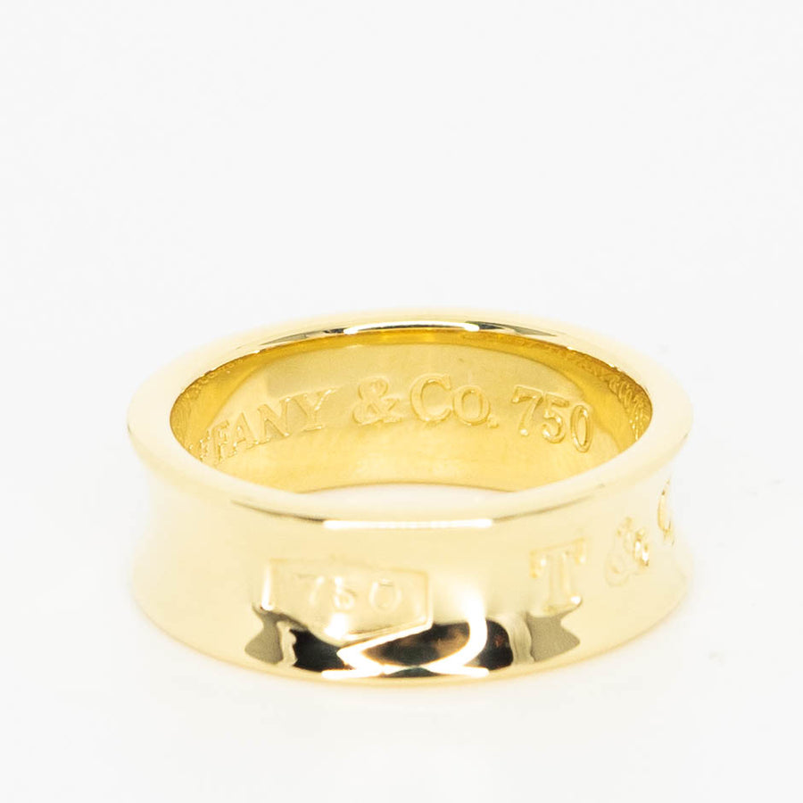 แหวน Tiffany & Co. 1837 Stamped Ring 18K Yellow Gold Size 47# (Used) #vrtiim 3827