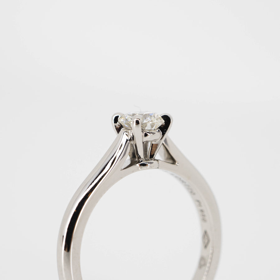 แหวน Cartier 1895 Solitaire ring Platinum950 with 0.31ct G VS1 Size 46# (Used) #vrcaxx 3799