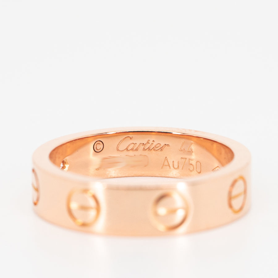 แหวน Cartier Love band 1Diamond 18K Rose Gold Size 44# (Used) #vrcaim 3573