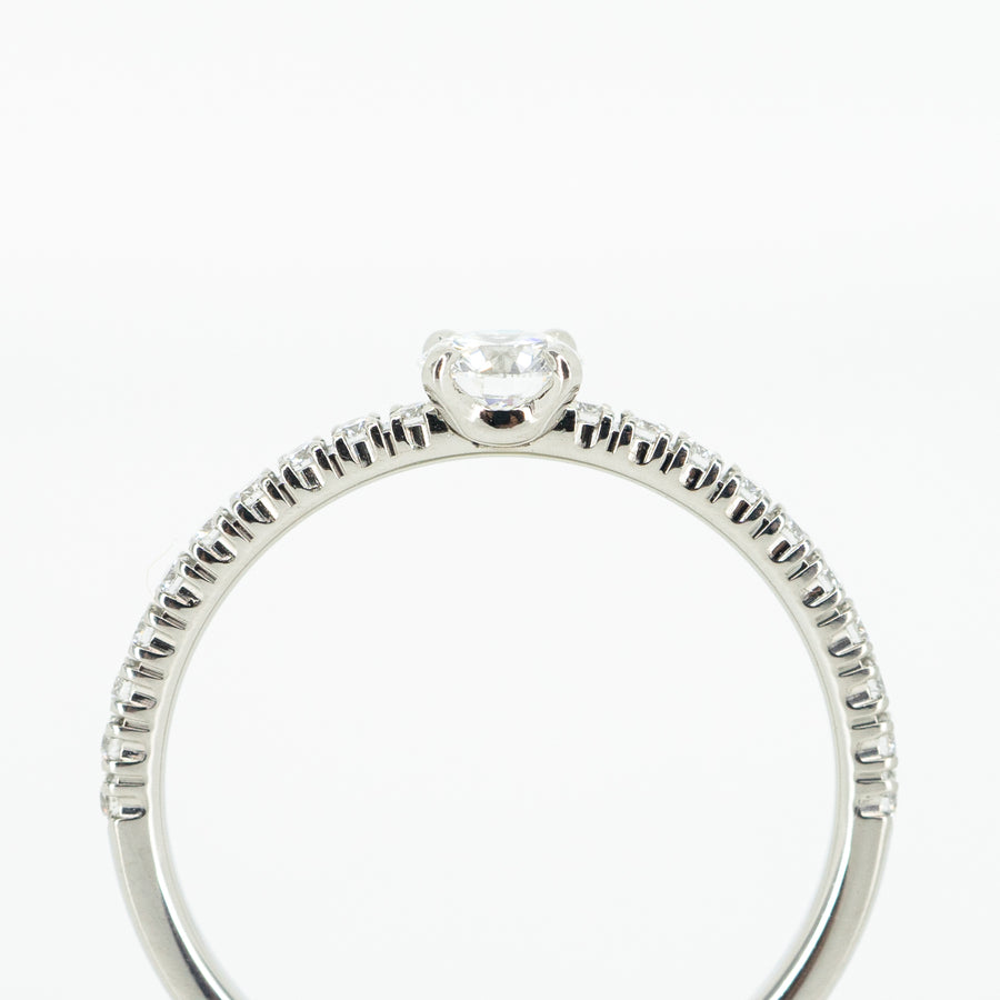 แหวน Cartier Etincelle De Cartier Solitaire ring with 0.18ct D VVS1 Diamond Platinum950 Size 47# (Used) #vrcaim 2338