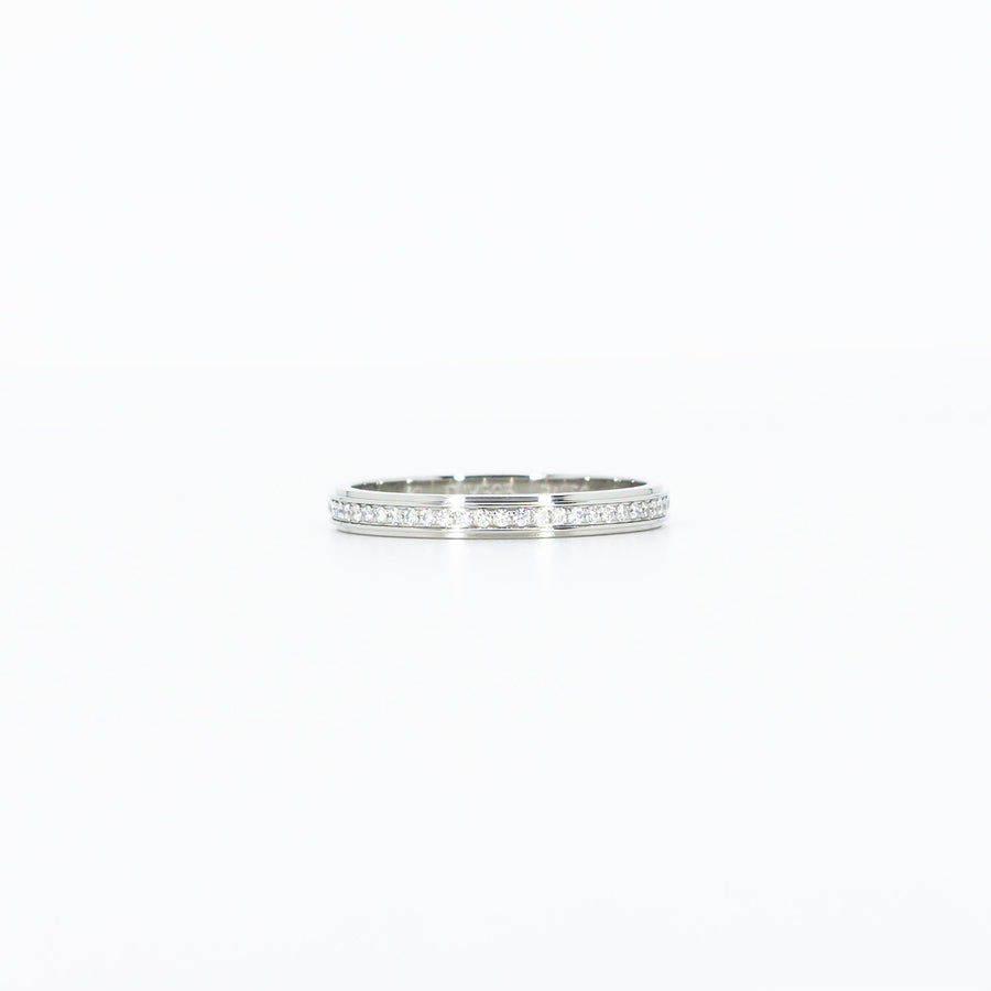 แหวน Cartier D'Amour Band with Diamonds Eternity ring Platinum950 Size 50# (Used) #vrcar 4479