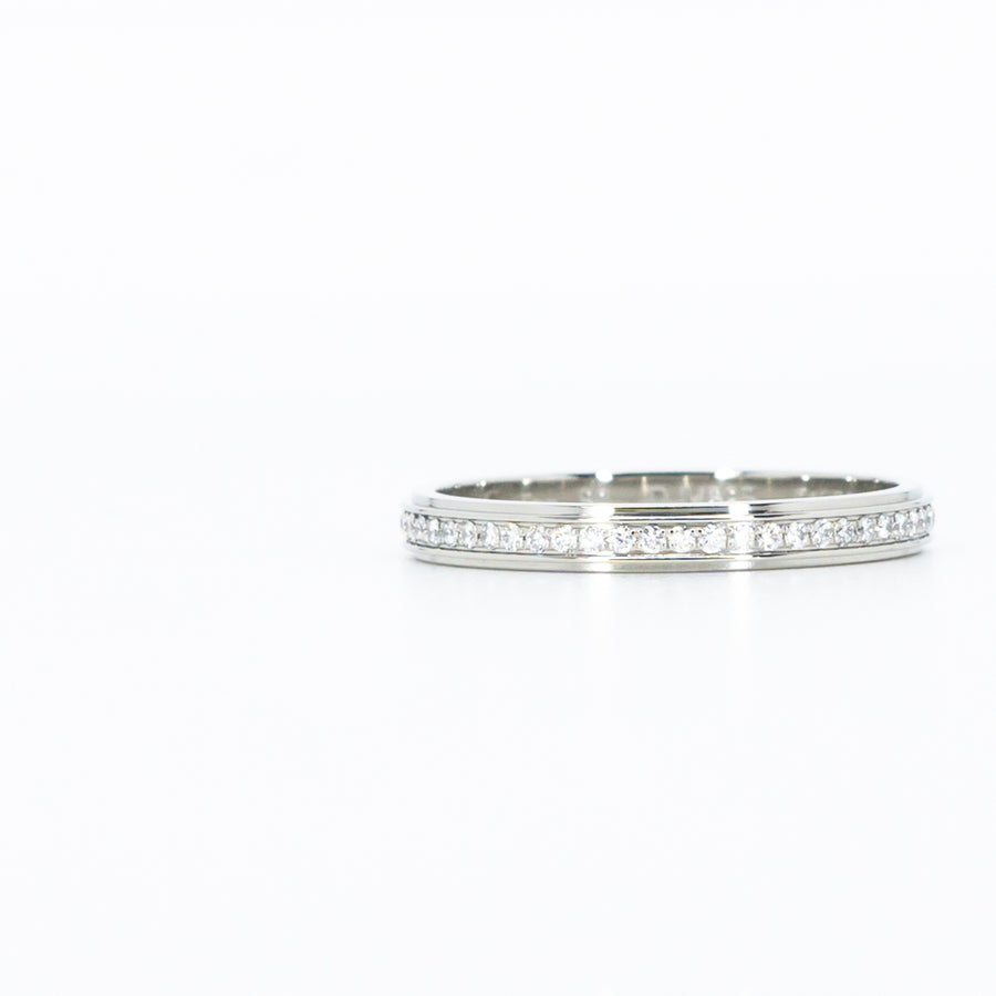 แหวน Cartier D'Amour Band with Diamonds Eternity ring Platinum950 Size 50# (Used) #vrcar 4479