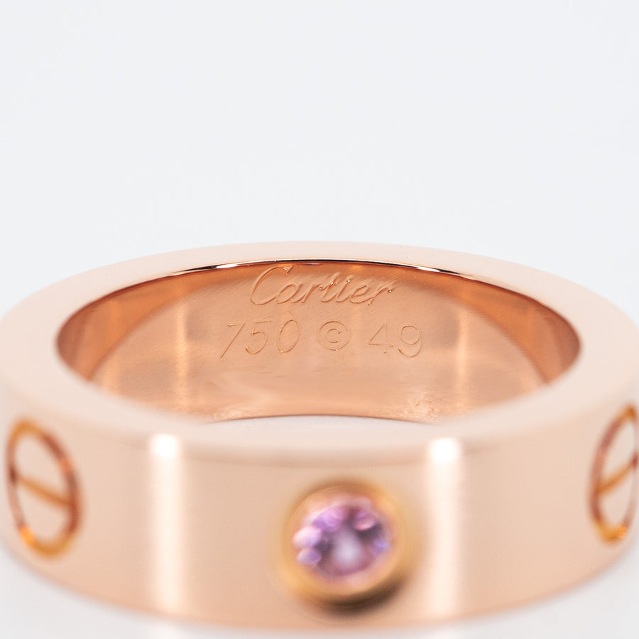 Cartier love clearance ring pink sapphire