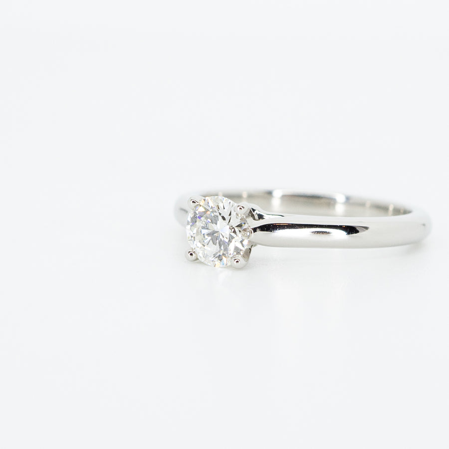 แหวน Cartier 1895 Solitaire ring with 0.40ct H VS2 Diamond Platinum950 Size 47# (Used) #vrcaim 2241