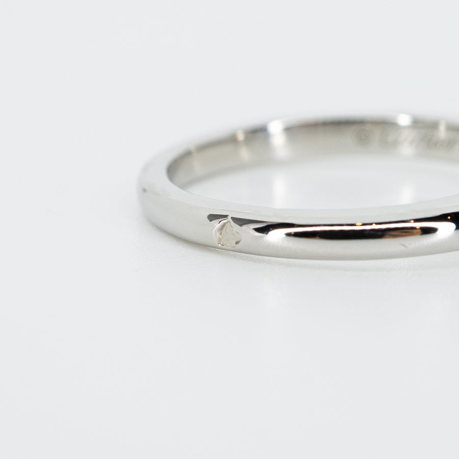 แหวน Cartier 1895 Solitaire ring with 0.40ct H VS2 Diamond Platinum950 Size 47# (Used) #vrcaim 2241