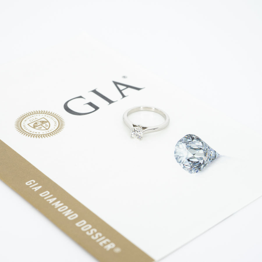 แหวน Cartier 1895 Solitaire ring with H VS2 Diamond