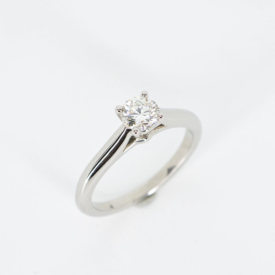 แหวน Cartier 1895 Solitaire ring with 0.33ct G VS2 Diamond Platinum950 Size 46# (Used) #vrcaim 2297