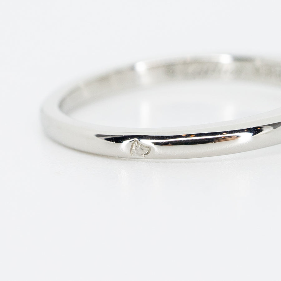 แหวน Cartier 1895 Solitaire ring Platinum 950 with 0.31carat H VVS1 Diamond Size 47# (Used) #vrcax 1328