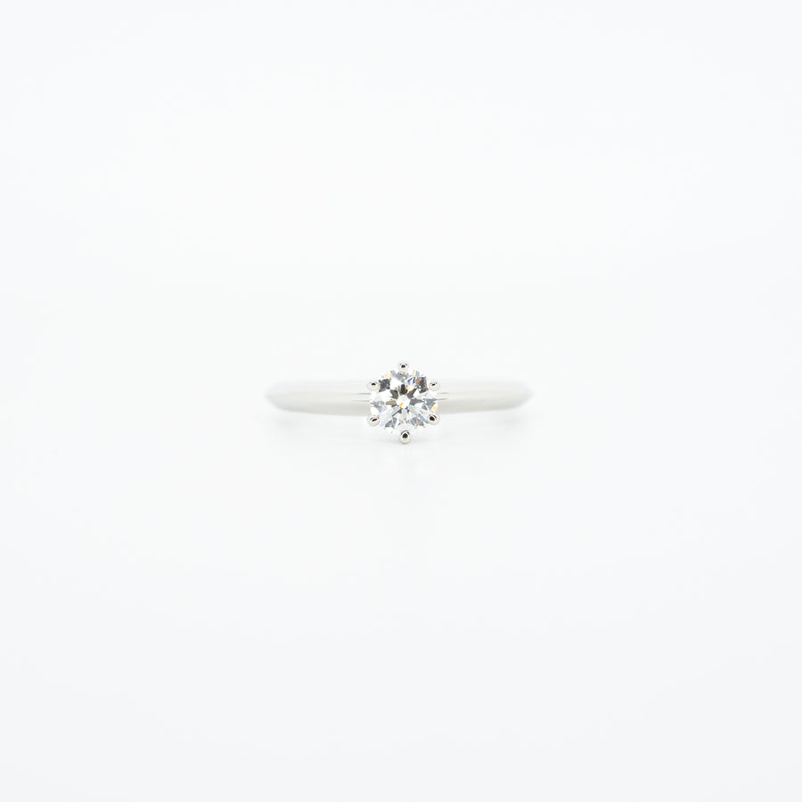 แหวน Tiffany & Co. The Tiffany Setting Platinum950 with 0.31carat H VVS1 Diamond Size 49# (Used) #vrtiim 1964