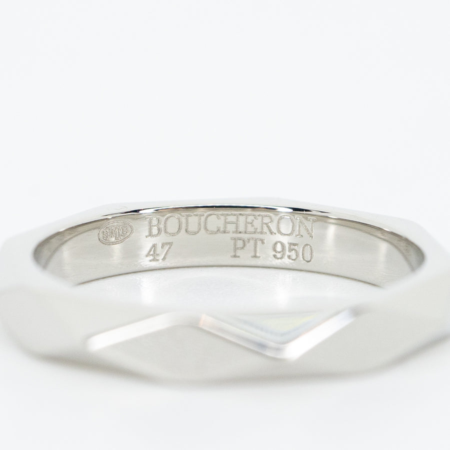 แหวน Boucheron Facette Band Platinum950 Size 47# (Used) #vrboim 2537