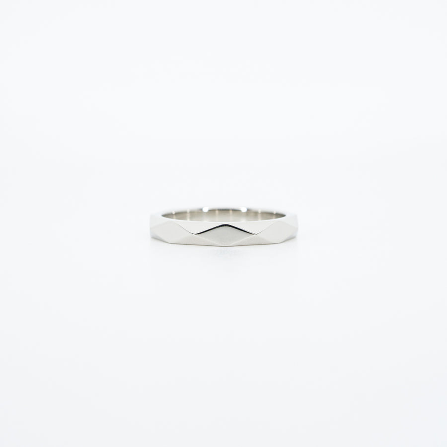 แหวน Boucheron Facette Band Platinum950 Size 47# (Used) #vrboim 2675