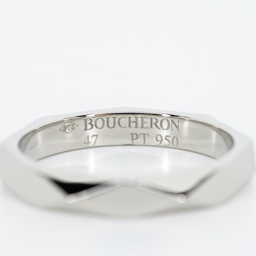 แหวน Boucheron Facette Band Platinum950 Size 47# (Used) #vrboim 2675