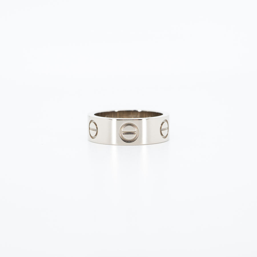 แหวน Cartier Love 18K White Gold Size 46# (Used) #vrcax 2447
