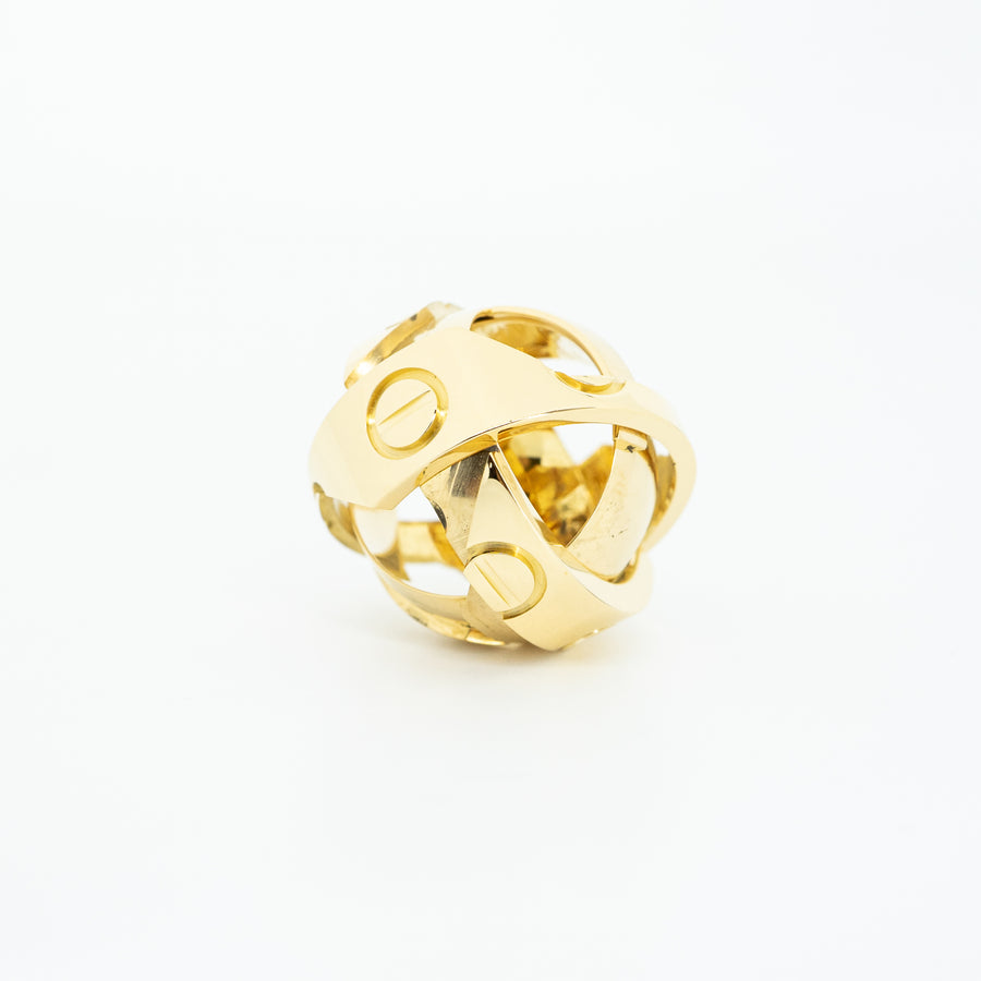 แหวน Cartier Astro love ring (Pendent) Limited Edition 18K Yellow Gold Size 48# (Used) #vrcarim 4224