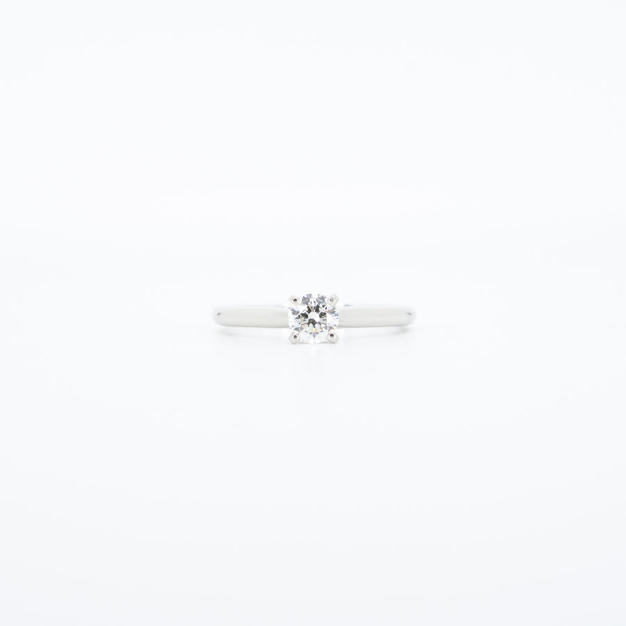 แหวน Cartier 1895 Solitaire ring Platinum950 0.31ct E VVS1 Size 49# (Used) #vrcarim 4273