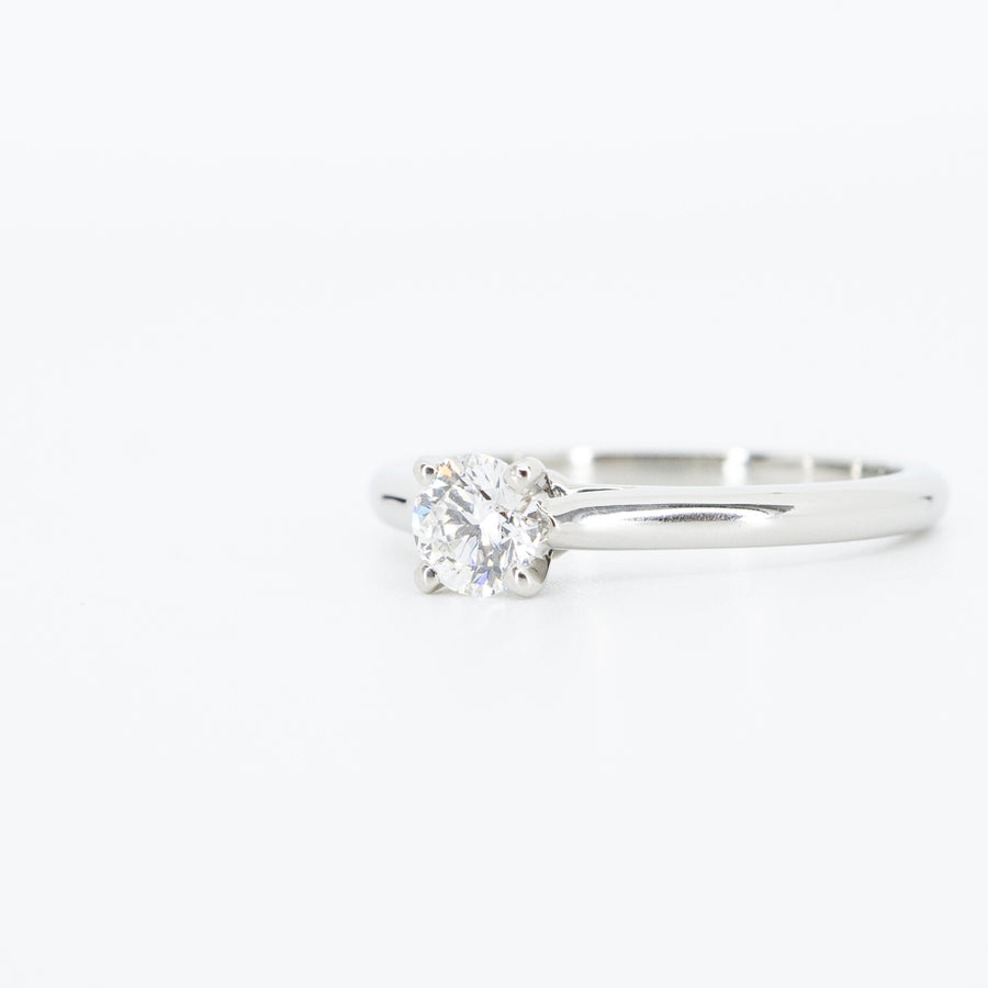 แหวน Cartier 1895 Solitaire ring Platinum950 0.31ct E VVS1 Size 49# (Used) #vrcarim 4273