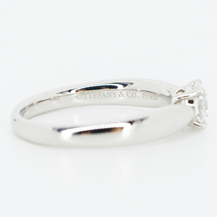 แหวน Tiffany & Co. Tiffany Harmony Solitaire ring Platinum950 with 0.37ct E VVS2 Diamond Size 47# (Used) #vrtixx 3785