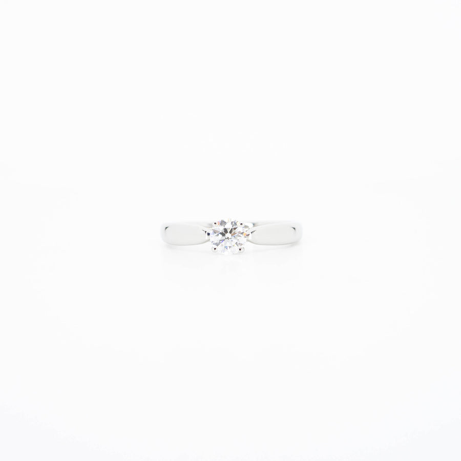 แหวน Tiffany & Co. Tiffany Harmony Solitaire ring 0.33ct F VVS2 Platinum950 Size 48# (Used) #vrtirim 3903