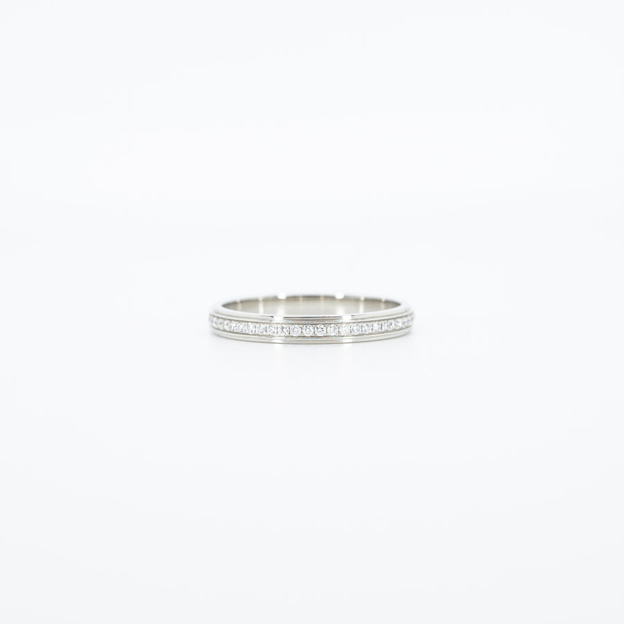 แหวน Cartier D'Amour Band, set with Diamonds Eternity ring Platinum950 Size 48# (Used) #vrcarim 4396