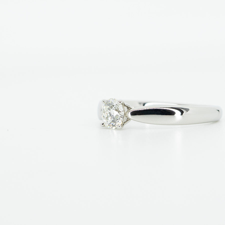 แหวน Tiffany & Co. Tiffany Harmony Solitaire ring Platinum950 with 0.31carat H VS1 Diamond Size 49# (Used) #vrtiim 2614