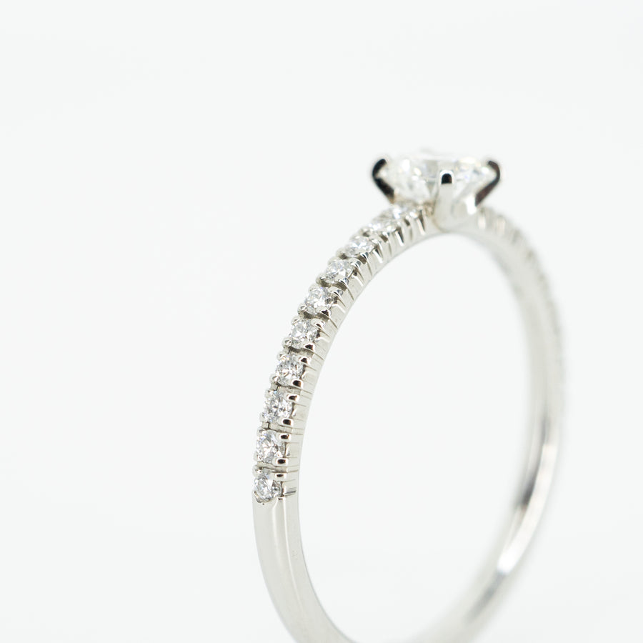 แหวน Cartier Etincelle De Cartier Solitaire ring with 0.26ct E VVS1 Platinum950 Size 47# (Used) #vrcaim 2570