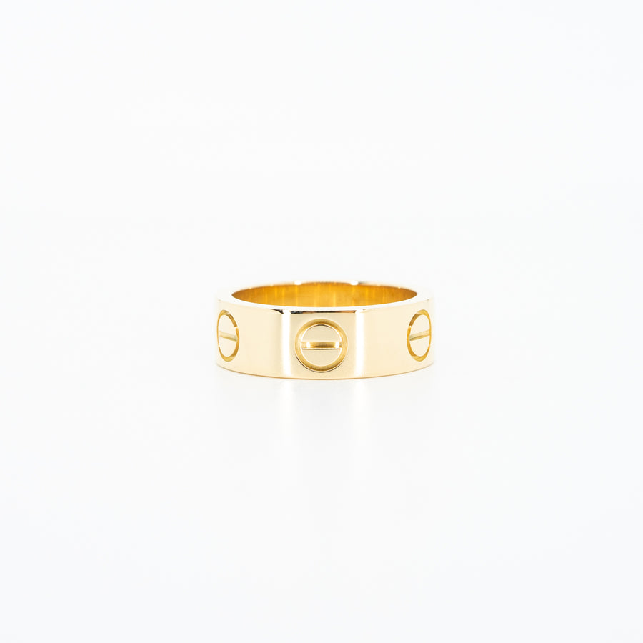 แหวน Cartier Love Ring 18K Yellow Gold Size 46# (Used) #vrcar 4042