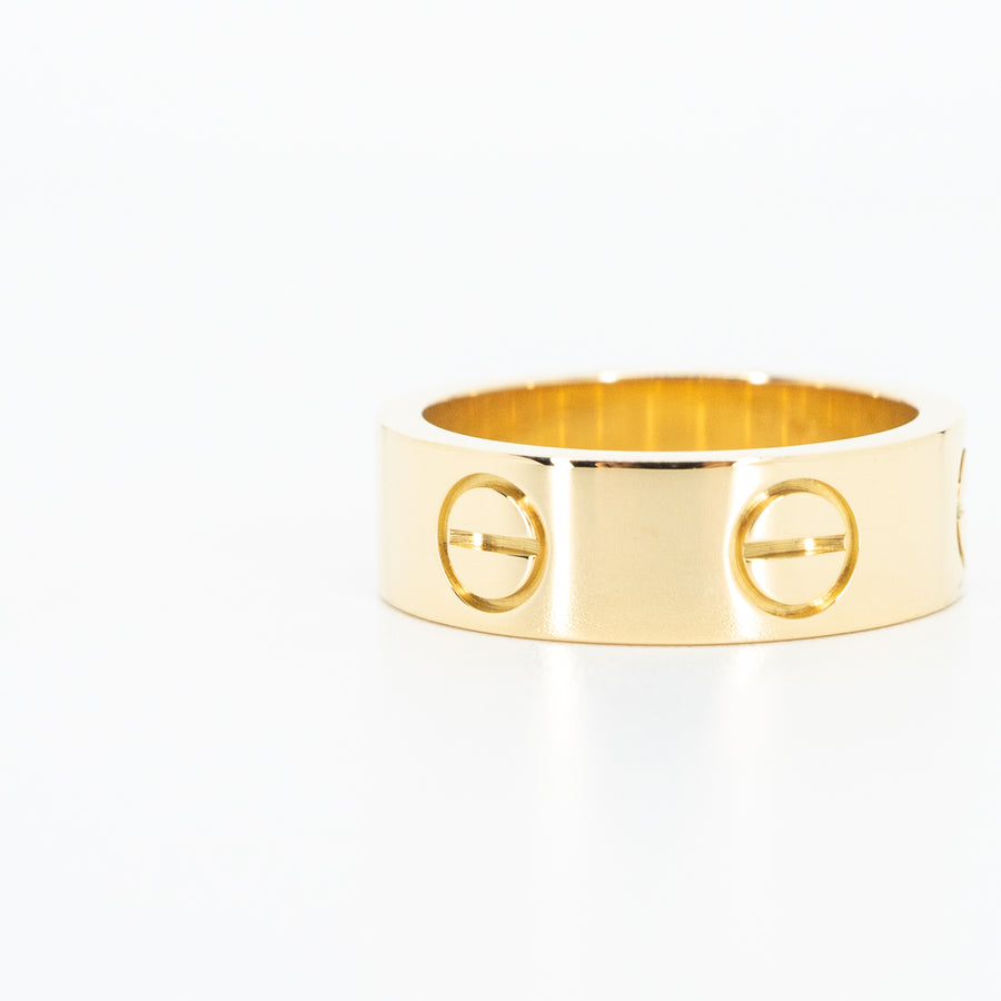 แหวน Cartier Love Ring 18K Yellow Gold Size 46# (Used) #vrcar 4042