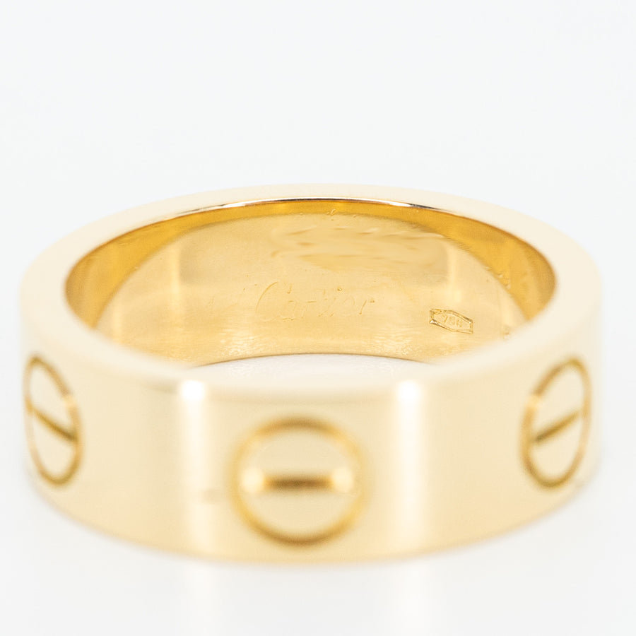 แหวน Cartier Love Ring 18K Yellow Gold Size 46# (Used) #vrcar 4042