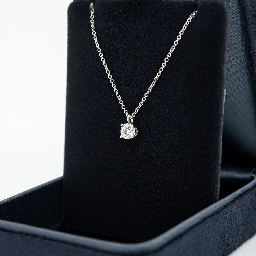 Diamond circle hot sale necklace tiffany